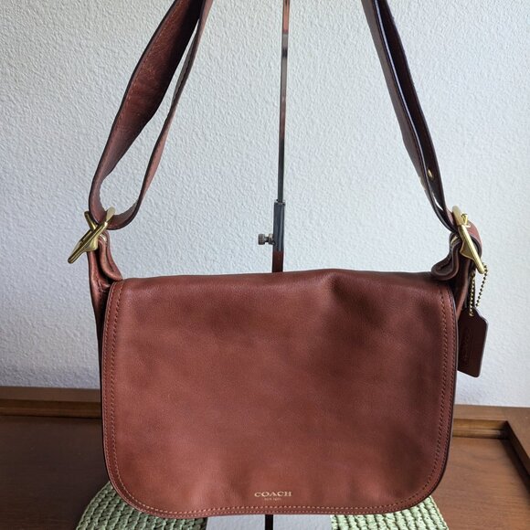 Coach Patricia Chestnut Leather Legacy Shoulder Bag D1276-19921 - Picture 2 of 11